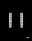 Rectangular Diamond Hoop