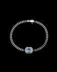 Aquamarine Cuban Bracelet-Helios Fine Jewelry