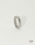 Emerald Cut Diamond Eternity Ring-Helios Fine Jewelry
